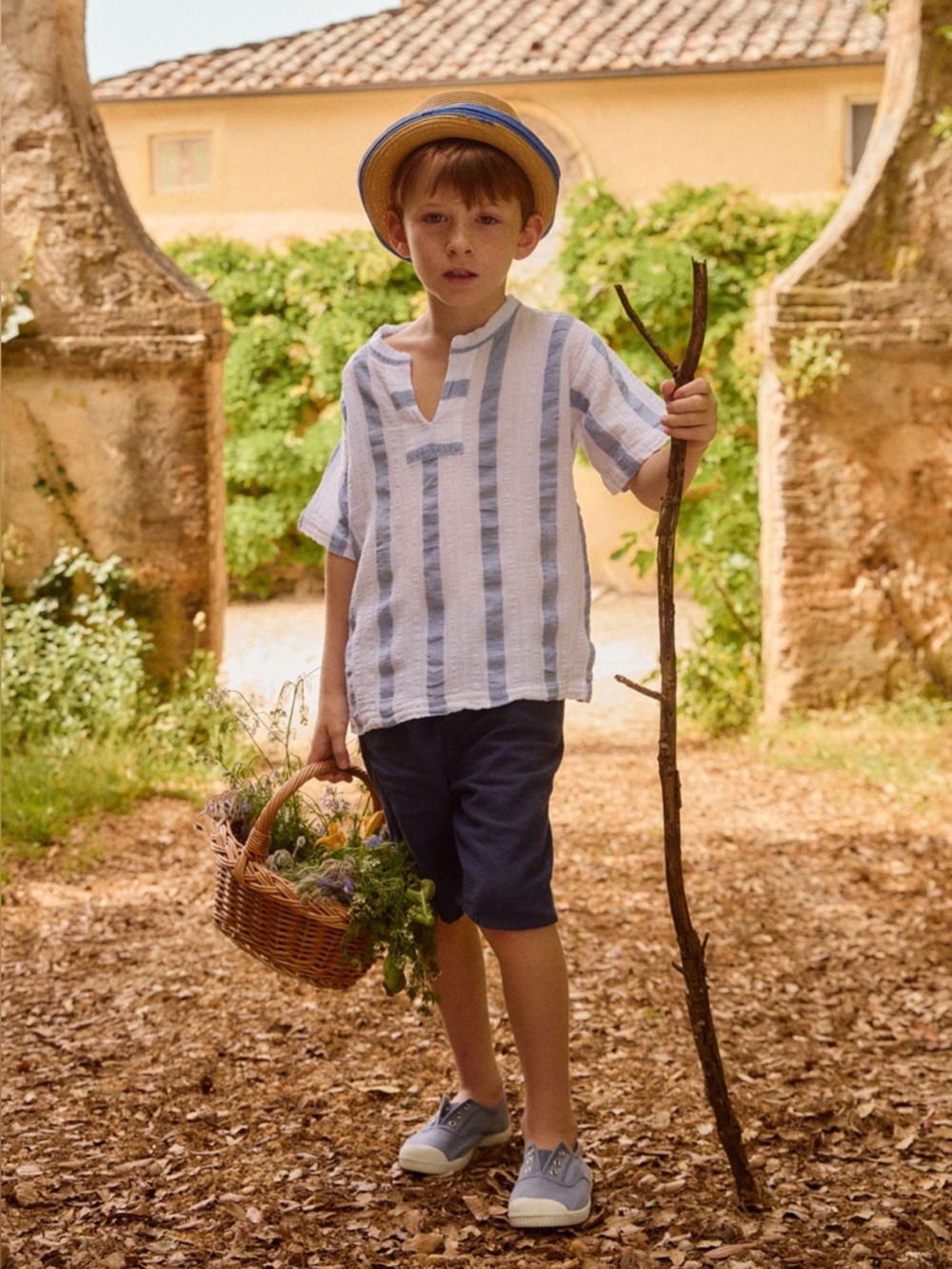 Think Greece 100% Cotton Boys
Top Tunic Size 5/6 Made in Greece